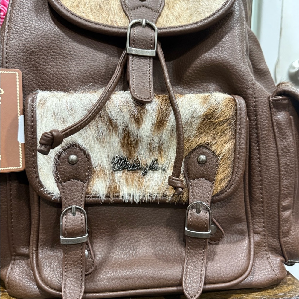 Wrangler Leather Backpack - Picture 3 of 14
